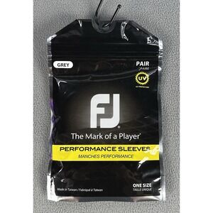 Footjoy Sun Sleeve Mens One Size Grey Pair of 2 Performance Golf UV New